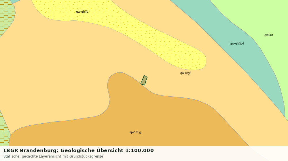 Statische Kartenansicht: LBGR Brandenburg: Geologische Übersicht 1:100.000