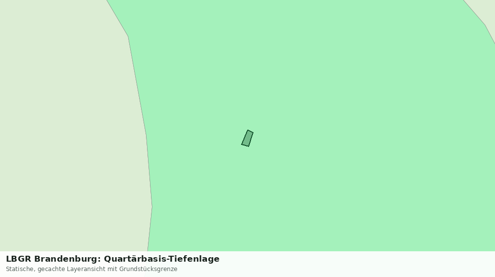 Statische Kartenansicht: LBGR Brandenburg: Quartärbasis-Tiefenlage