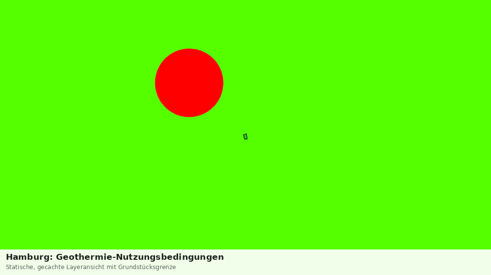 Statische Kartenansicht: Hamburg: Geothermie-Nutzungsbedingungen