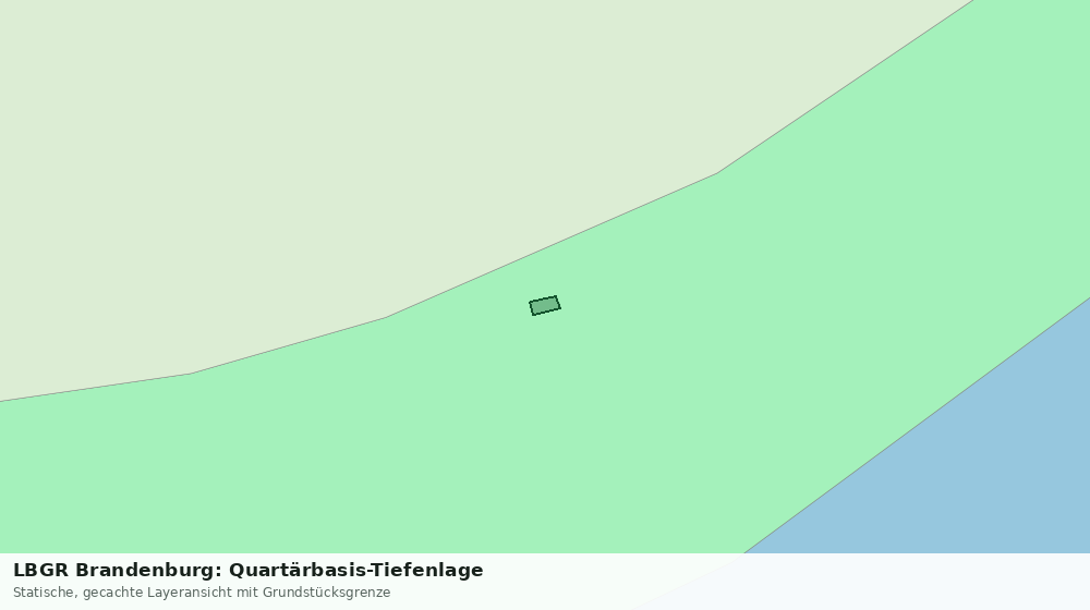 Statische Kartenansicht: LBGR Brandenburg: Quartärbasis-Tiefenlage