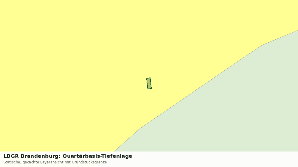 Statische Kartenansicht: LBGR Brandenburg: Quartärbasis-Tiefenlage