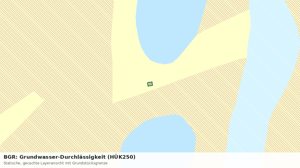 Statische Kartenansicht: BGR: Grundwasser-Durchlässigkeit (HÜK250)