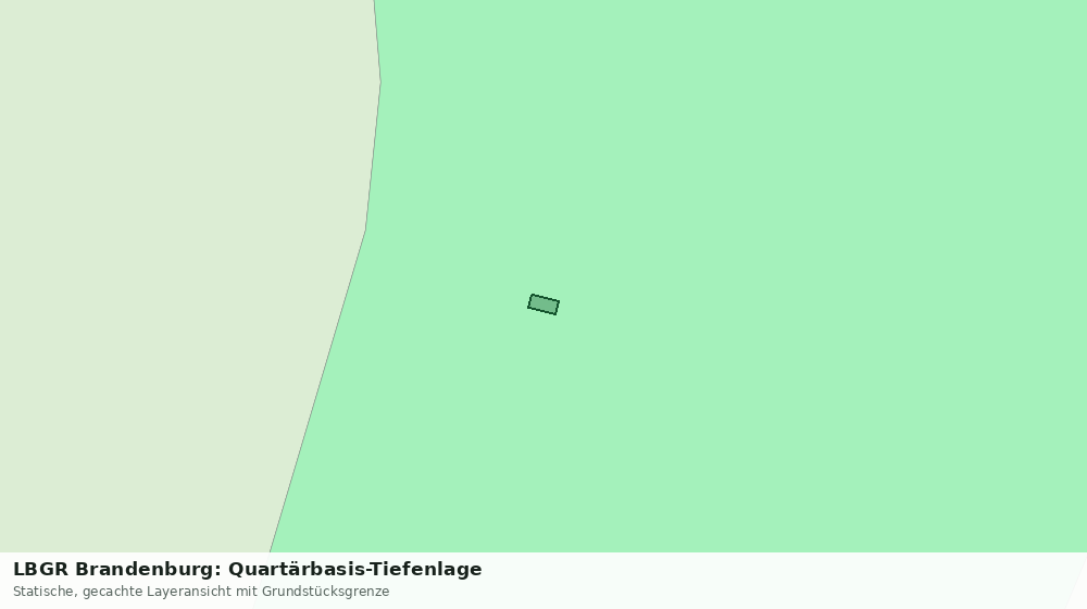 Statische Kartenansicht: LBGR Brandenburg: Quartärbasis-Tiefenlage