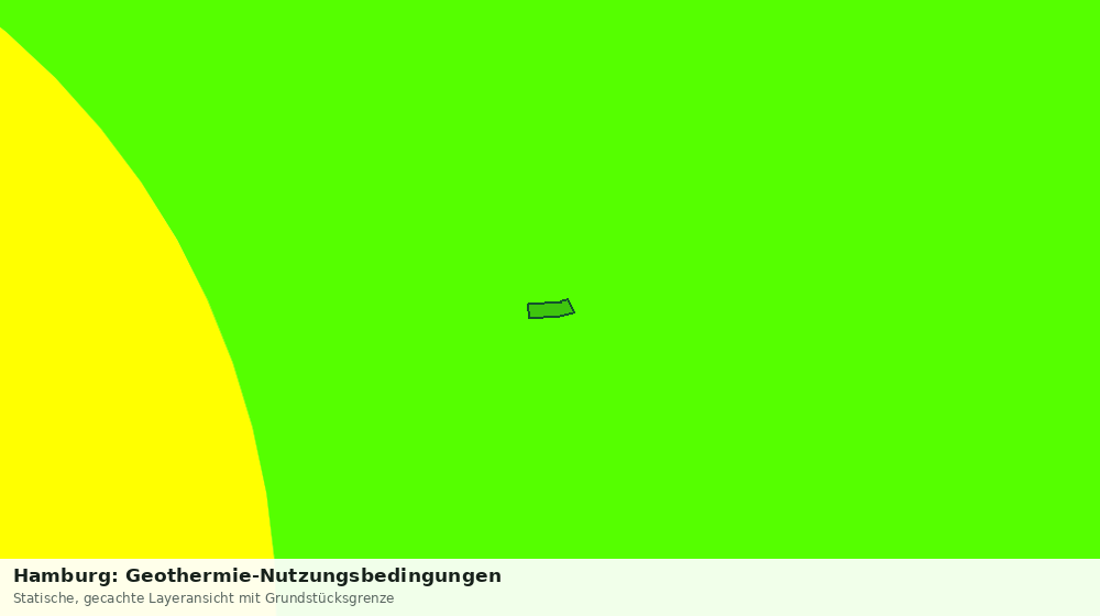 Statische Kartenansicht: Hamburg: Geothermie-Nutzungsbedingungen