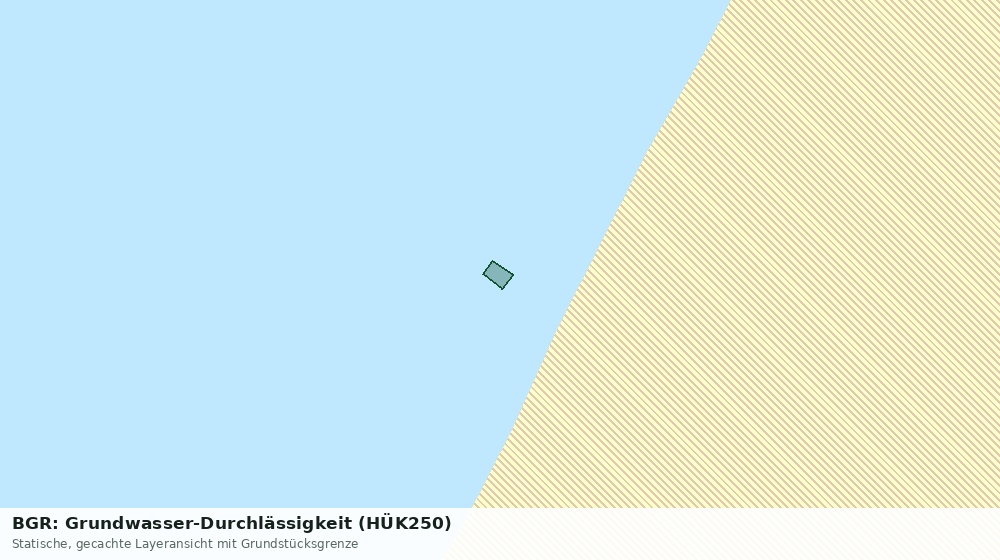 Statische Kartenansicht: BGR: Grundwasser-Durchlässigkeit (HÜK250)