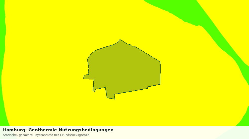 Statische Kartenansicht: Hamburg: Geothermie-Nutzungsbedingungen