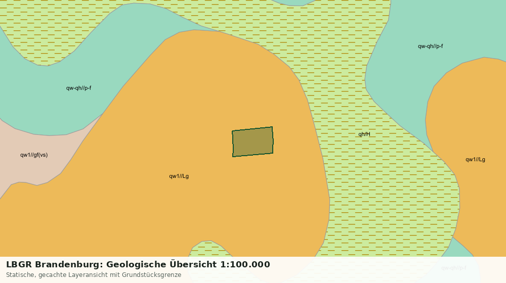Statische Kartenansicht: LBGR Brandenburg: Geologische Übersicht 1:100.000