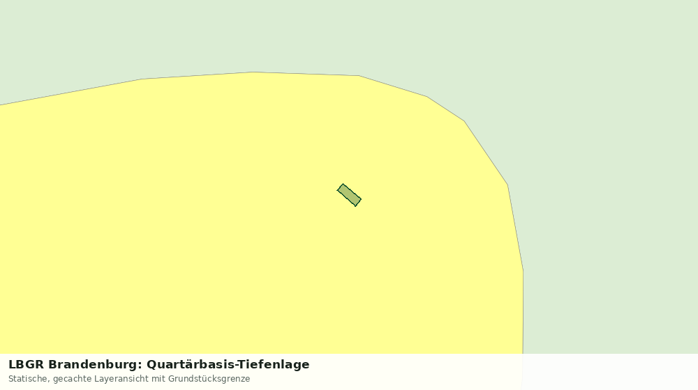 Statische Kartenansicht: LBGR Brandenburg: Quartärbasis-Tiefenlage