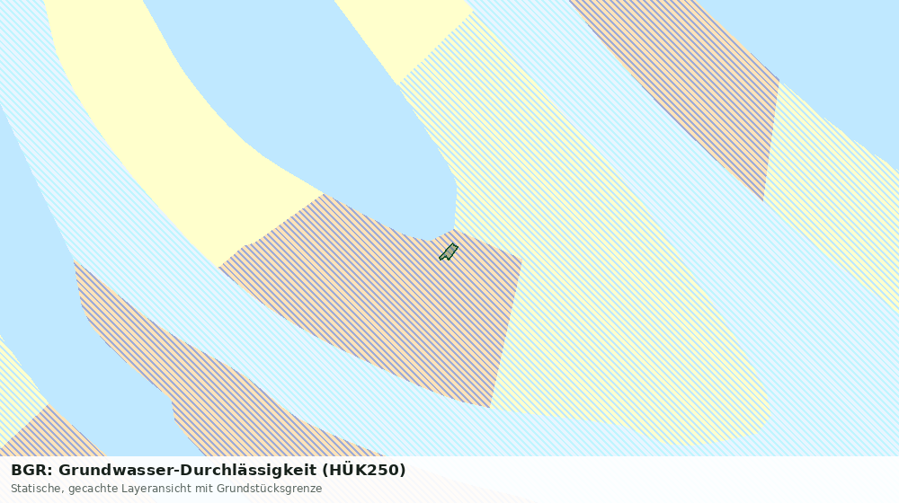 Statische Kartenansicht: BGR: Grundwasser-Durchlässigkeit (HÜK250)