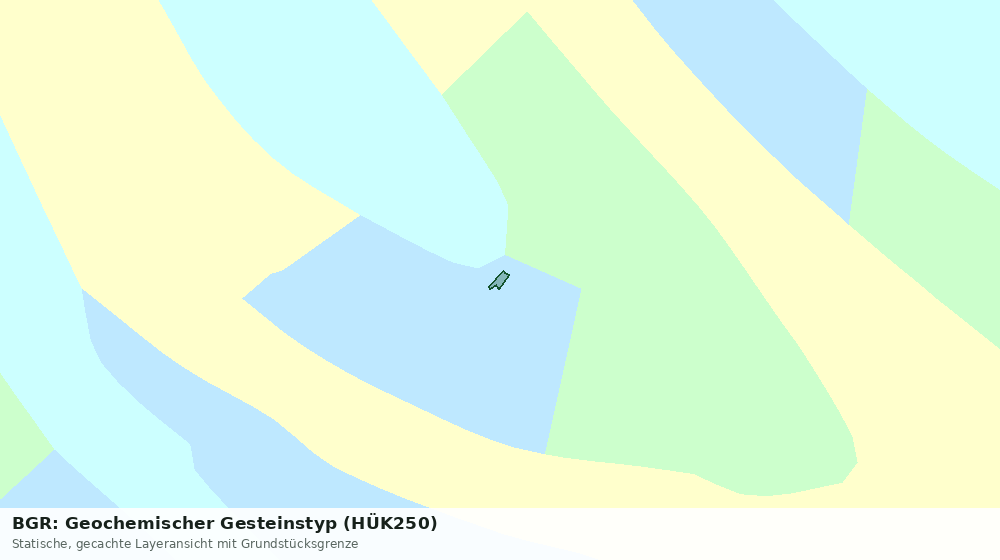 Statische Kartenansicht: BGR: Geochemischer Gesteinstyp (HÜK250)