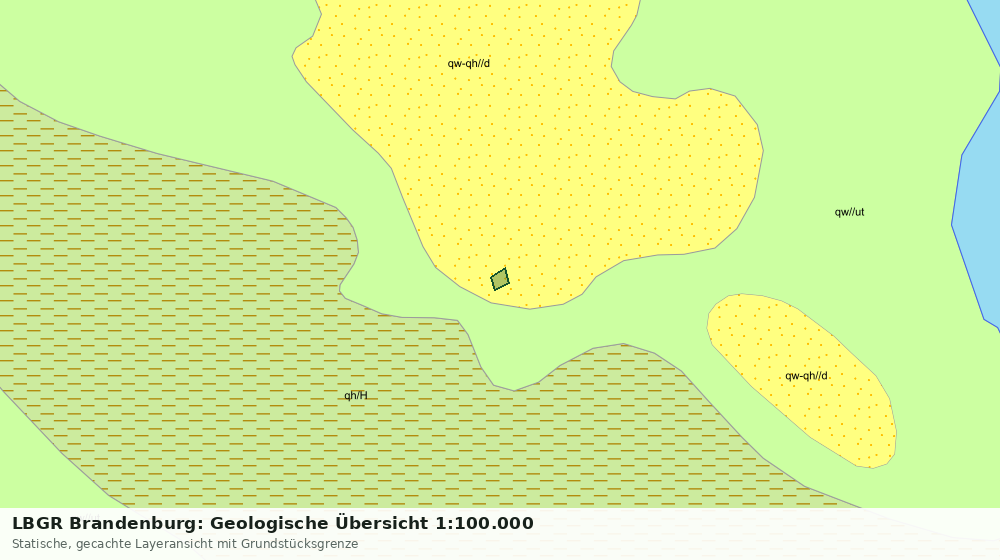 Statische Kartenansicht: LBGR Brandenburg: Geologische Übersicht 1:100.000