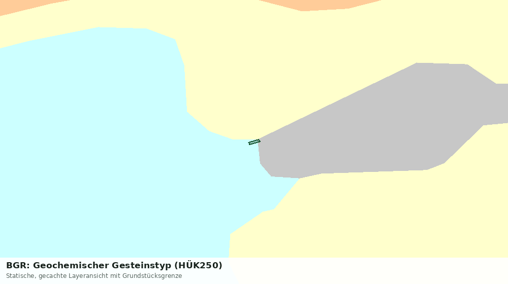Statische Kartenansicht: BGR: Geochemischer Gesteinstyp (HÜK250)