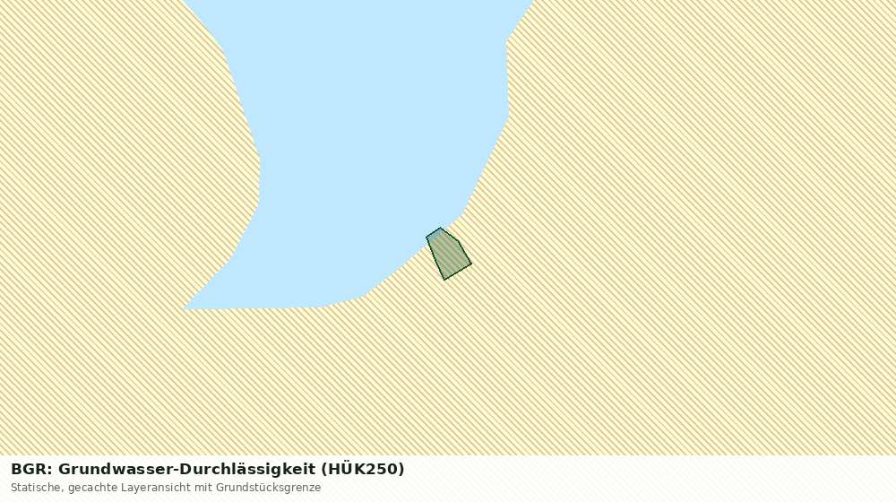 Statische Kartenansicht: BGR: Grundwasser-Durchlässigkeit (HÜK250)