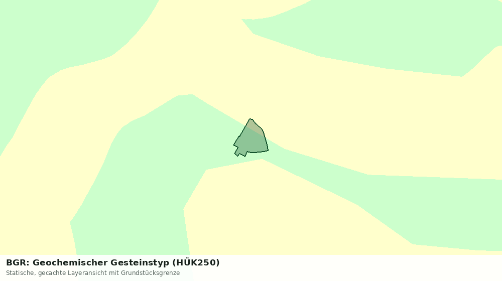 Statische Kartenansicht: BGR: Geochemischer Gesteinstyp (HÜK250)