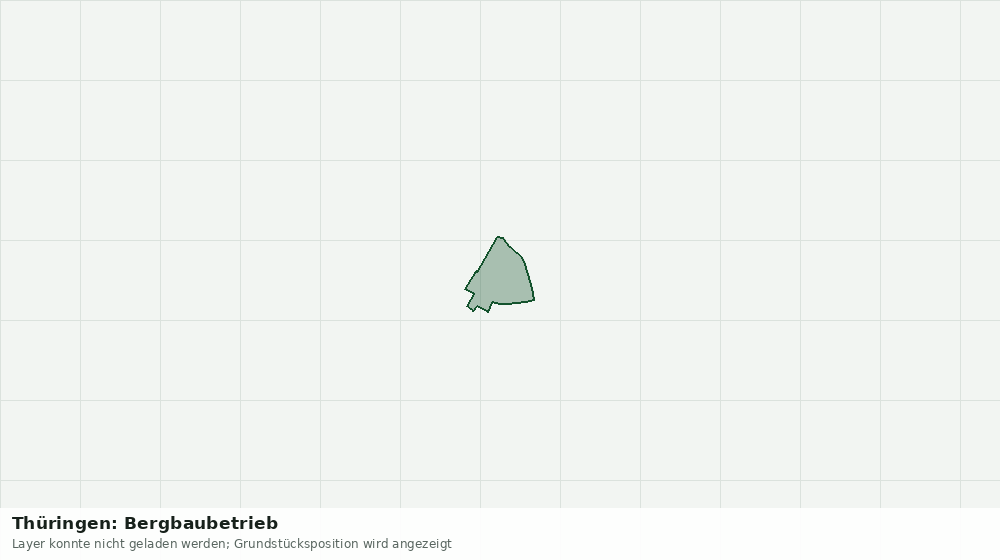 Statische Kartenansicht: Thüringen: Bergbaubetrieb