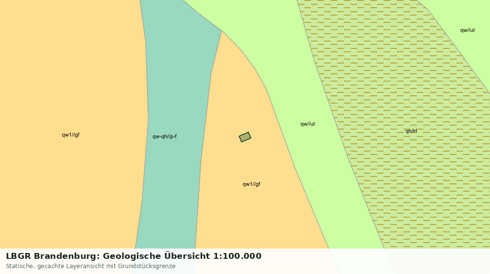 Statische Kartenansicht: LBGR Brandenburg: Geologische Übersicht 1:100.000