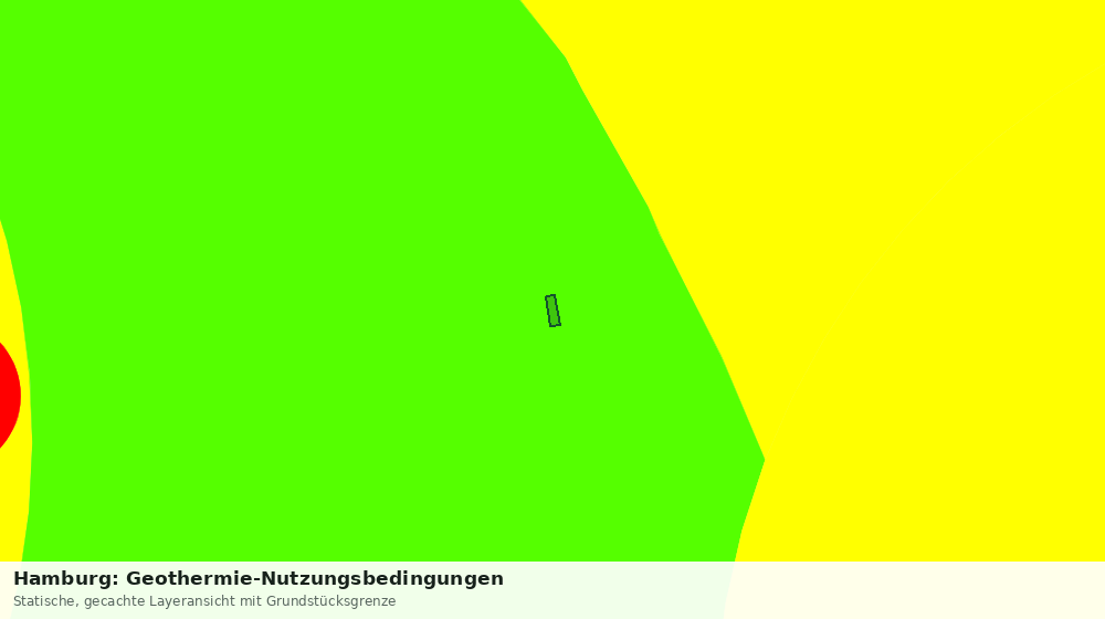 Statische Kartenansicht: Hamburg: Geothermie-Nutzungsbedingungen