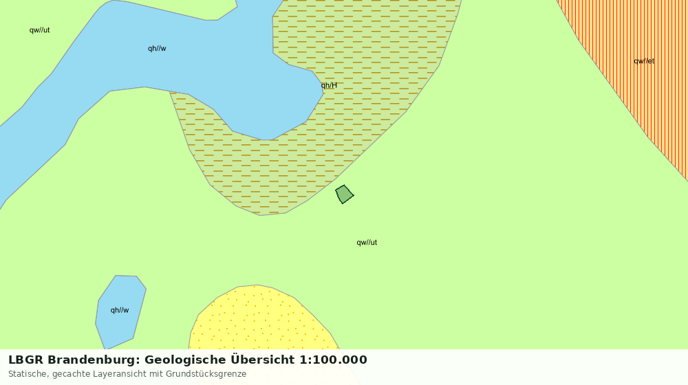 Statische Kartenansicht: LBGR Brandenburg: Geologische Übersicht 1:100.000