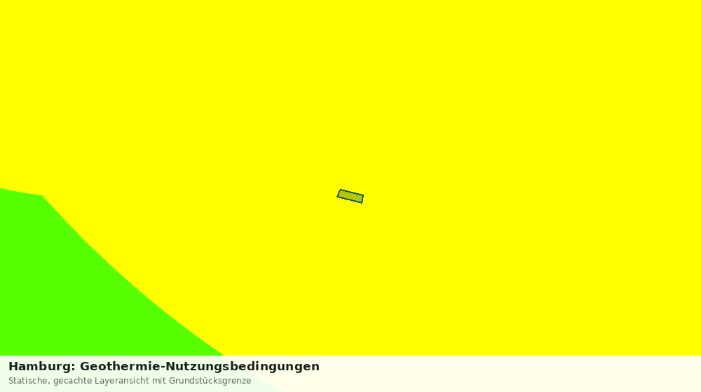 Statische Kartenansicht: Hamburg: Geothermie-Nutzungsbedingungen
