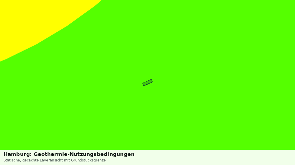 Statische Kartenansicht: Hamburg: Geothermie-Nutzungsbedingungen