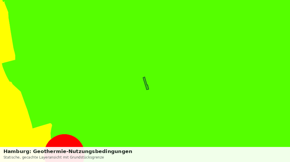 Statische Kartenansicht: Hamburg: Geothermie-Nutzungsbedingungen
