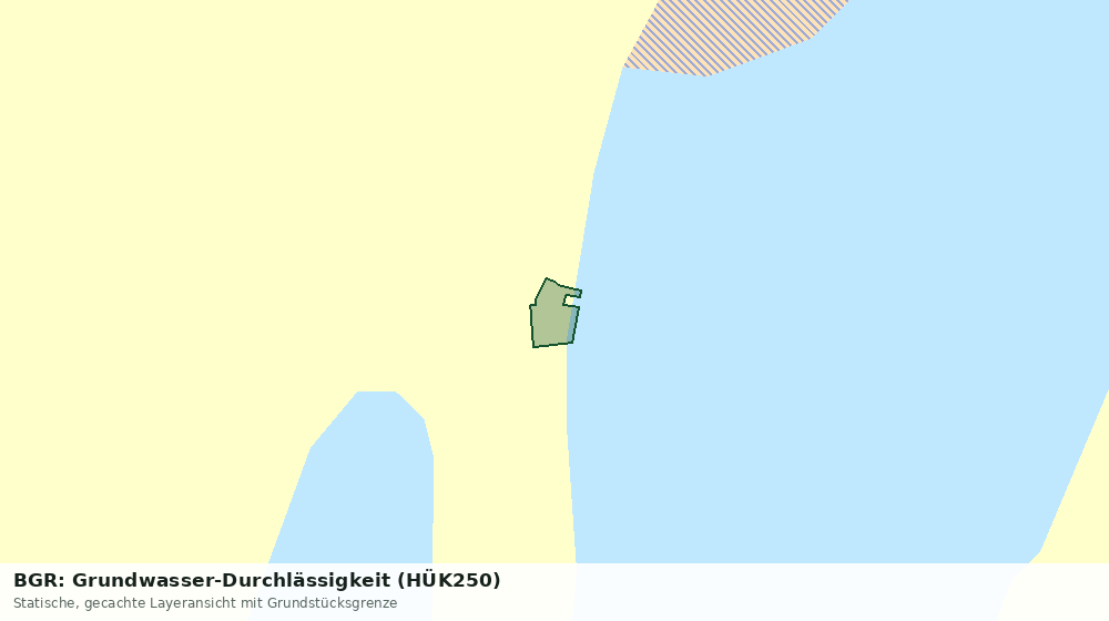 Statische Kartenansicht: BGR: Grundwasser-Durchlässigkeit (HÜK250)