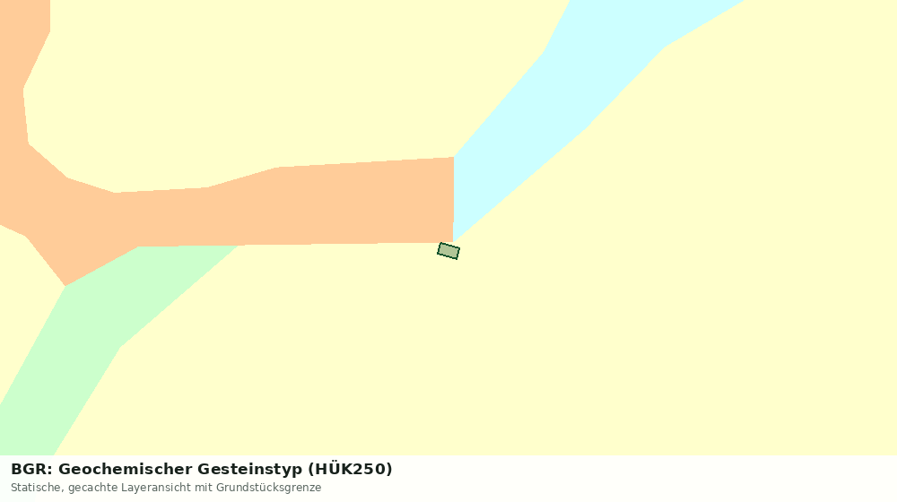 Statische Kartenansicht: BGR: Geochemischer Gesteinstyp (HÜK250)