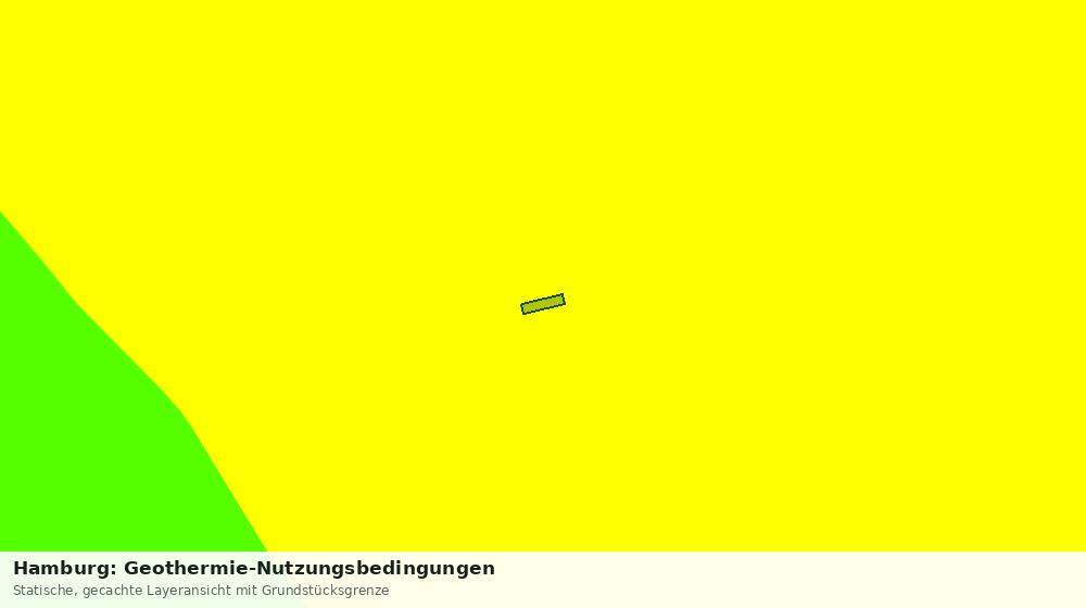 Statische Kartenansicht: Hamburg: Geothermie-Nutzungsbedingungen