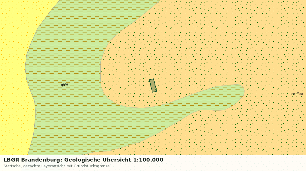 Statische Kartenansicht: LBGR Brandenburg: Geologische Übersicht 1:100.000