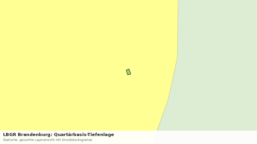 Statische Kartenansicht: LBGR Brandenburg: Quartärbasis-Tiefenlage