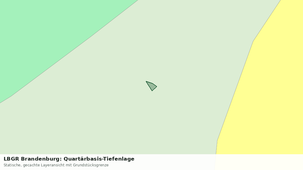 Statische Kartenansicht: LBGR Brandenburg: Quartärbasis-Tiefenlage