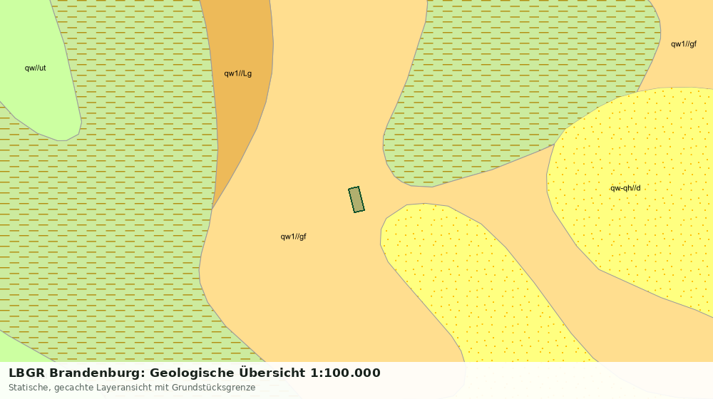 Statische Kartenansicht: LBGR Brandenburg: Geologische Übersicht 1:100.000