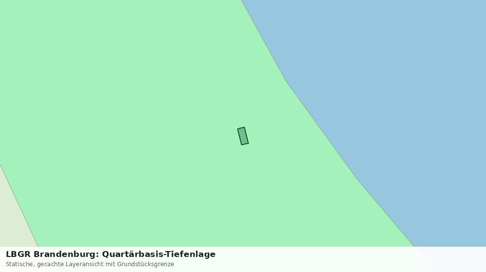 Statische Kartenansicht: LBGR Brandenburg: Quartärbasis-Tiefenlage