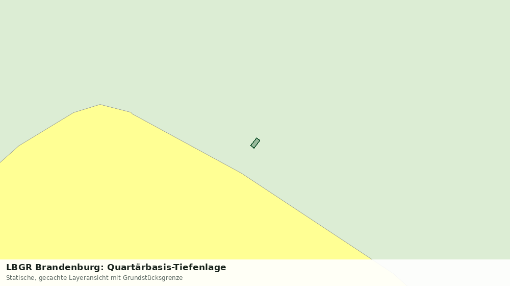 Statische Kartenansicht: LBGR Brandenburg: Quartärbasis-Tiefenlage
