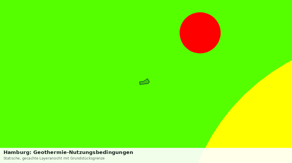 Statische Kartenansicht: Hamburg: Geothermie-Nutzungsbedingungen