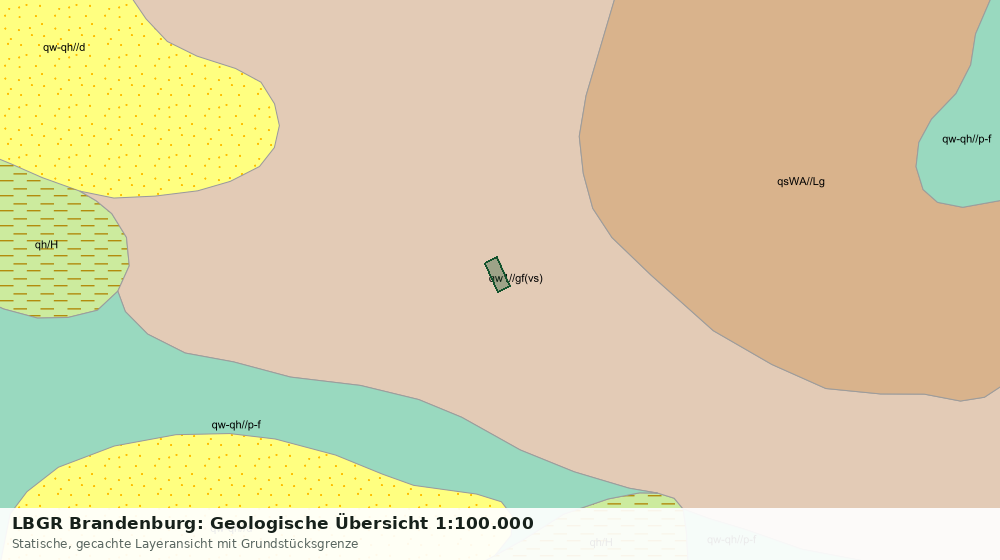 Statische Kartenansicht: LBGR Brandenburg: Geologische Übersicht 1:100.000