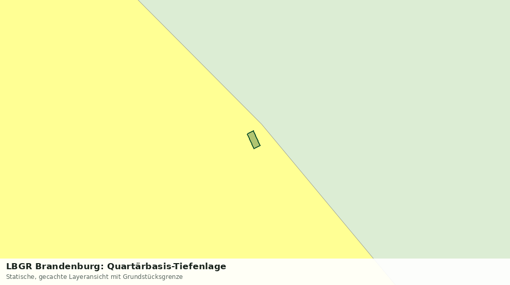 Statische Kartenansicht: LBGR Brandenburg: Quartärbasis-Tiefenlage