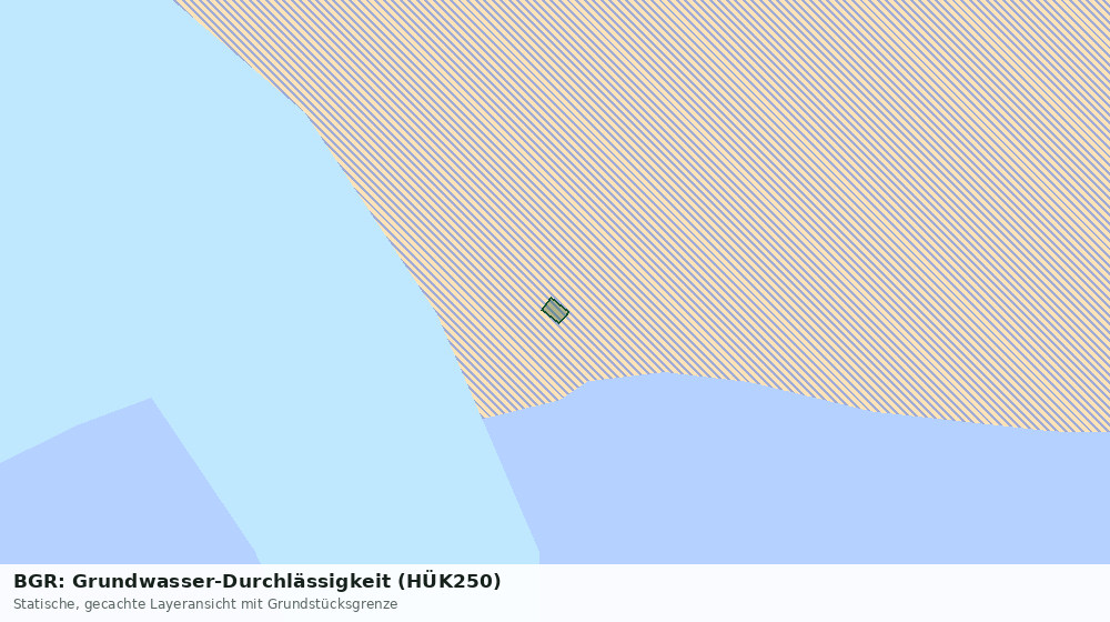 Statische Kartenansicht: BGR: Grundwasser-Durchlässigkeit (HÜK250)
