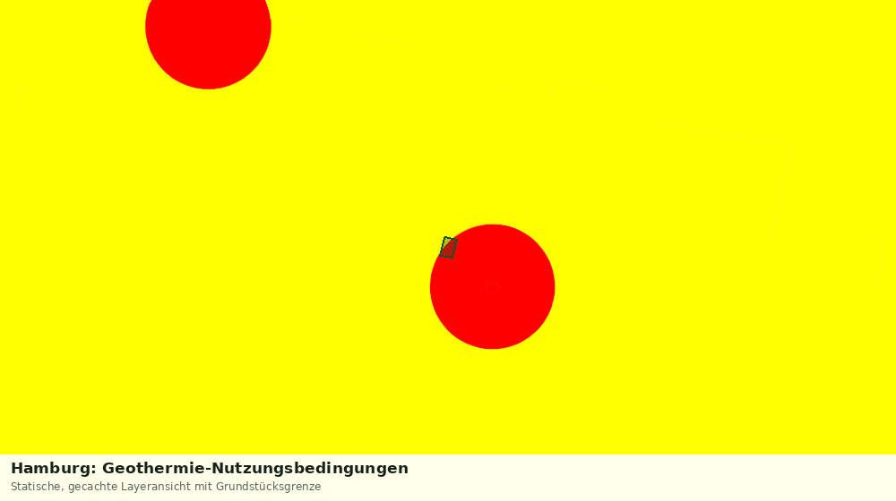 Statische Kartenansicht: Hamburg: Geothermie-Nutzungsbedingungen