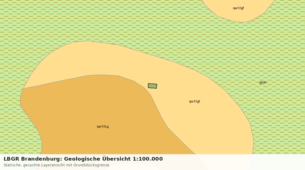 Statische Kartenansicht: LBGR Brandenburg: Geologische Übersicht 1:100.000