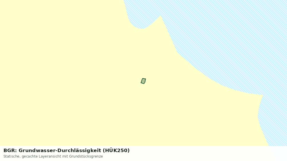 Statische Kartenansicht: BGR: Grundwasser-Durchlässigkeit (HÜK250)