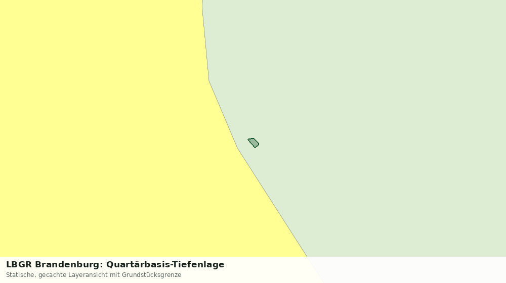 Statische Kartenansicht: LBGR Brandenburg: Quartärbasis-Tiefenlage