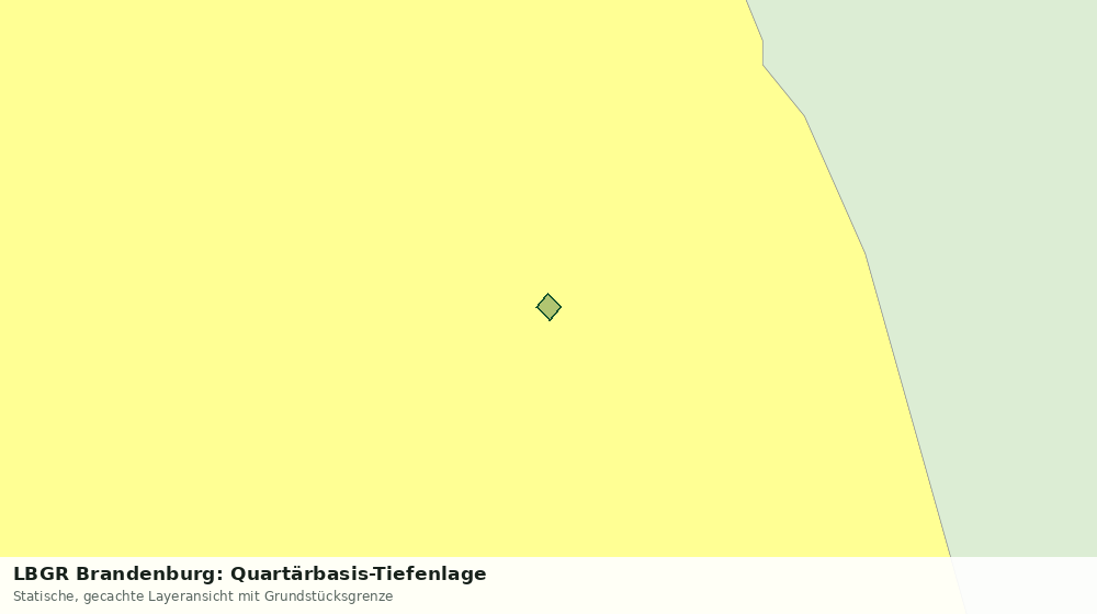 Statische Kartenansicht: LBGR Brandenburg: Quartärbasis-Tiefenlage