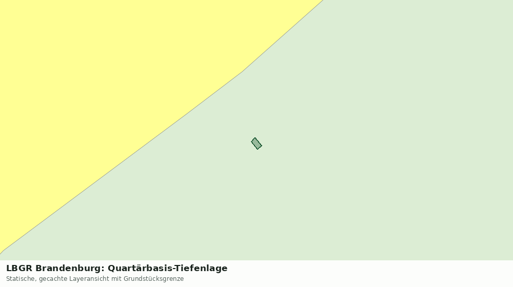 Statische Kartenansicht: LBGR Brandenburg: Quartärbasis-Tiefenlage