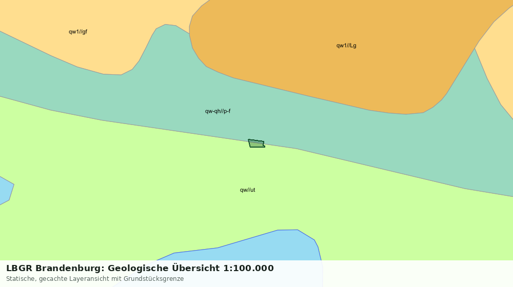 Statische Kartenansicht: LBGR Brandenburg: Geologische Übersicht 1:100.000