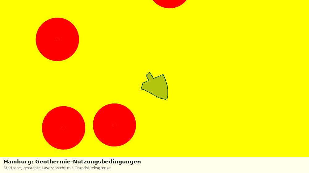 Statische Kartenansicht: Hamburg: Geothermie-Nutzungsbedingungen