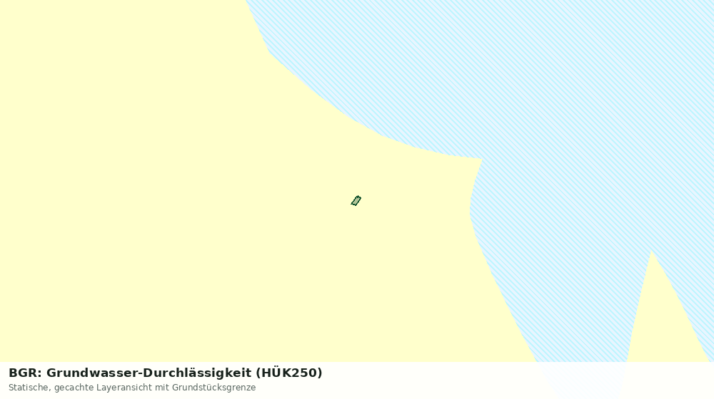 Statische Kartenansicht: BGR: Grundwasser-Durchlässigkeit (HÜK250)