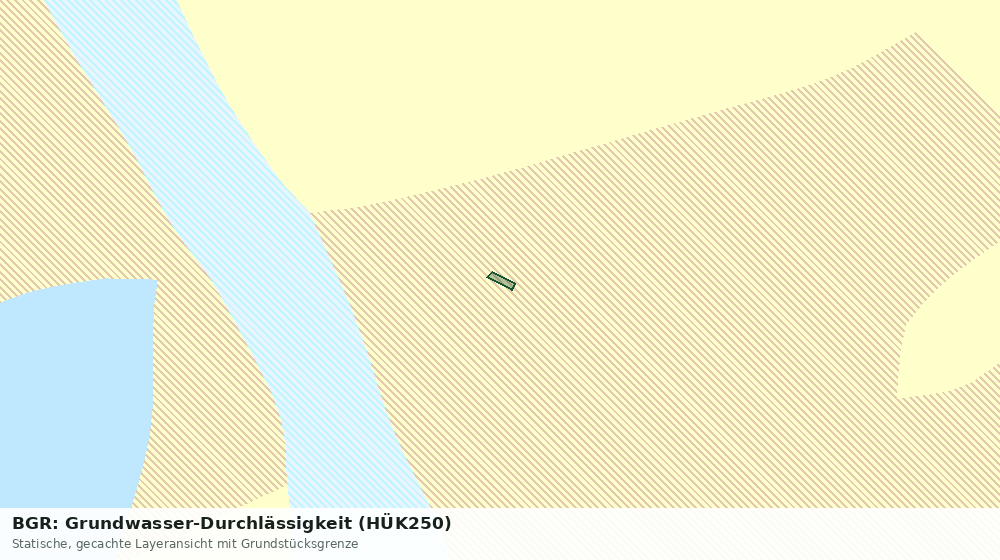 Statische Kartenansicht: BGR: Grundwasser-Durchlässigkeit (HÜK250)