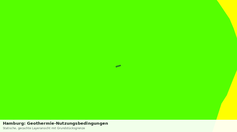 Statische Kartenansicht: Hamburg: Geothermie-Nutzungsbedingungen