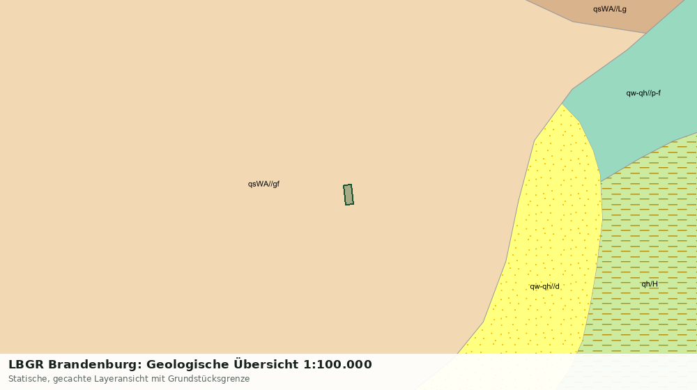 Statische Kartenansicht: LBGR Brandenburg: Geologische Übersicht 1:100.000